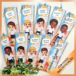 Tabuadas das 4 operações com régua e 9 mascotinhos meninos – Volta às aulas - Imagem 3