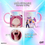 Arte Canecas Bocão Guerreiras do K-Pop - Imagem 2