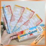 Tabuadas das 4 operações com régua e 9 mascotinhos meninos – Volta às aulas - Imagem 2