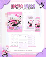 Volta as Aulas - Escolar 2026 HELLO KITTY DO ROCK - Imagem 2