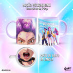 Arte Canecas Bocão Guerreiras do K-Pop - Imagem 4