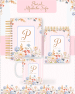 Encadernação - FLORAL ALFABETO FOFO