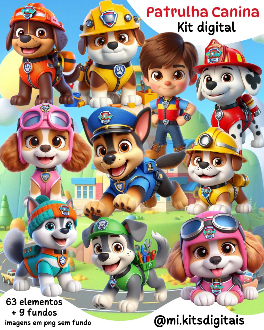 90 - Patrulha Canina KIT DIGITAL Patrulha Canina - Imagem 1