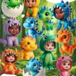 KIT DIGITAL Dinossauros com Mascotes