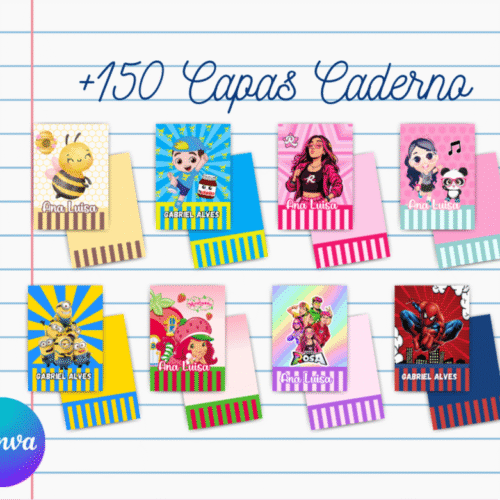 CAPAS CADERNOS BROCHURA EDITÁVEIS
