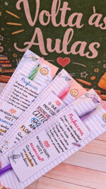 Card lápis e calendário 2026 formação pedagógica -Volta às Aulas 2026