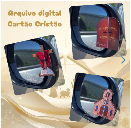 Arquivo digital - Kit 3 Cartões cristão