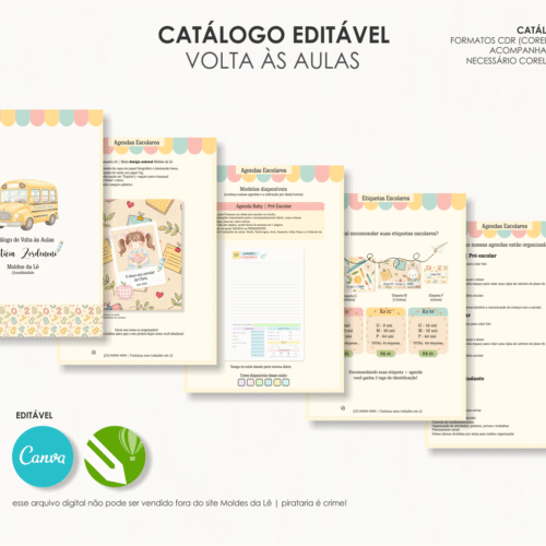 CATÁLOGO EDITÁVEL | VOLTA ÀS AULAS