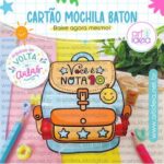 Arquivo Digital - Cartão Mochila Baton Volta às Aulas
