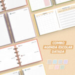Combo | Agenda Escolar 2026 | Datada – A5 + Mini