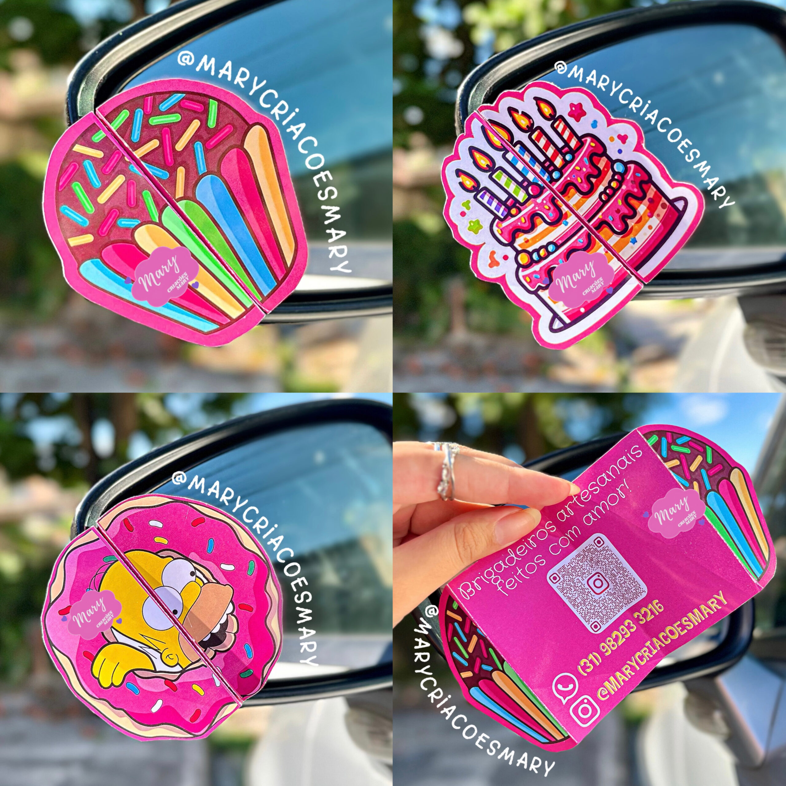 Confeitaria - Cartões de Visita Criativos Cartões de visita Confeitaria - arquivo digital - Imagem 1