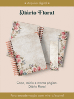 Diário Floral Wire-o
