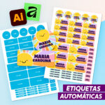Etiquetas automáticas | Illustrator e Affinity