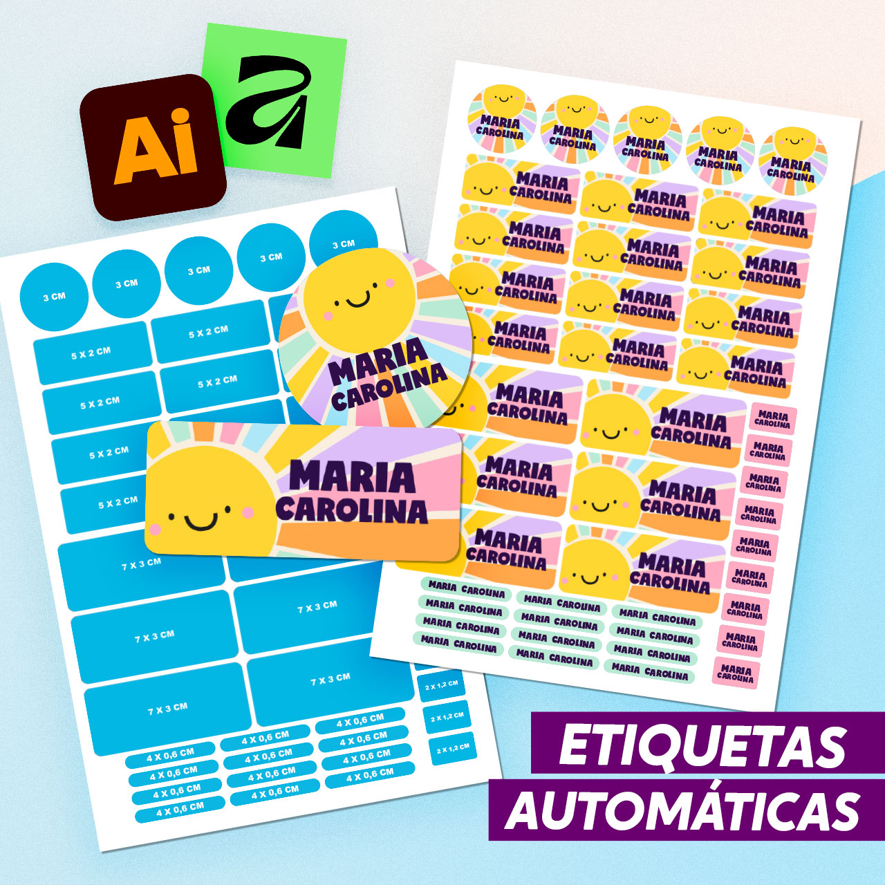 Etiquetas automáticas _ Illustrator e Affinity Etiquetas automáticas | Illustrator e Affinity - Imagem 1
