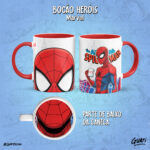 Arte Canecas Bocão Heróis Marvel - Imagem 8