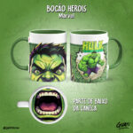 Arte Canecas Bocão Heróis Marvel - Imagem 12