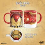 Arte Canecas Bocão Heróis Marvel - Imagem 14