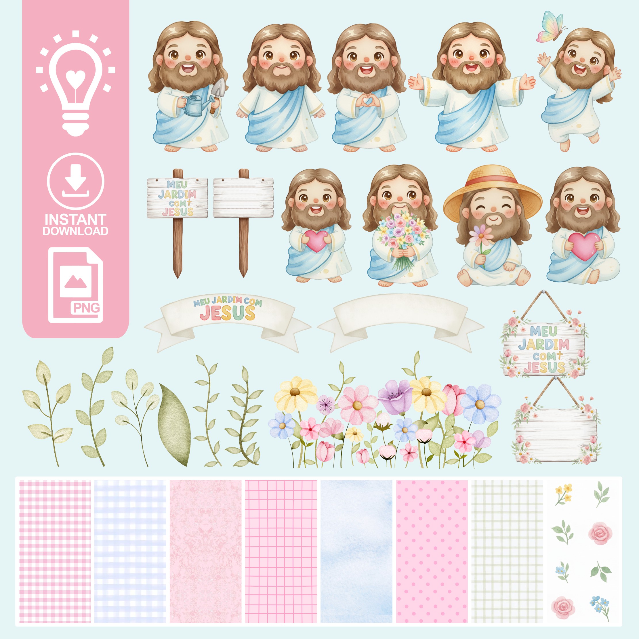 JARDIM COM JESUS KIT DIGITAL JARDIM COM JESUS - Imagem 1