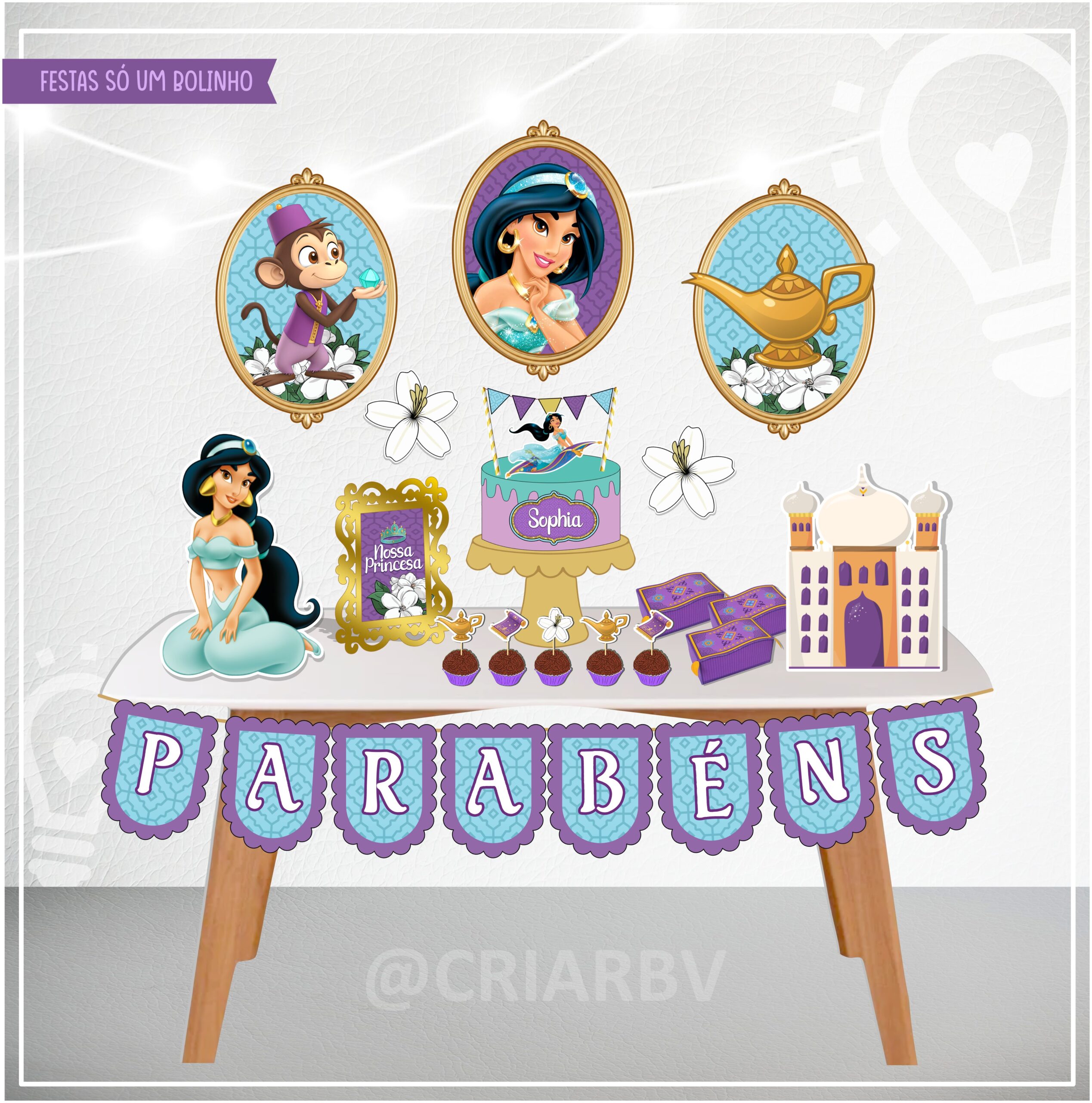 JASMINE E ALADIN 19 JASMINE - Coletiva Festa Pronta - Imagem 1