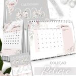 Arquivo Kit Calendários 2026 de Mesa A5 A6 e Calendário Marca Página Believe