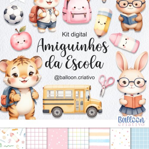 Kit Digital Amiguinhos da Escola