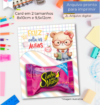 Card Feliz Volta as Aulas