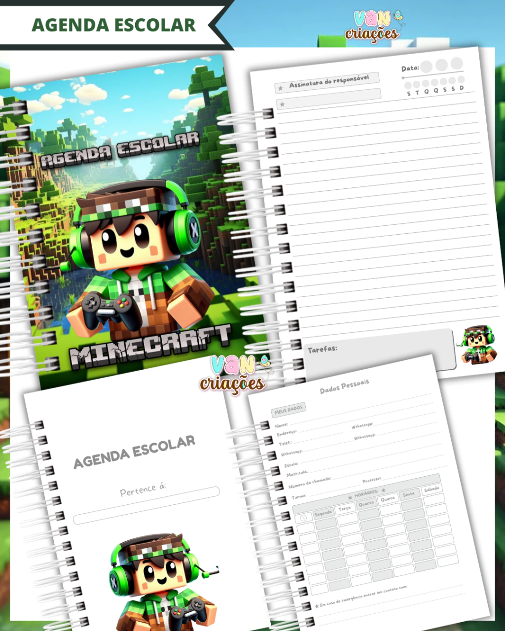 MINECRAFT-20260122T221210Z-3-001 Arquivo Digital - Escolar Minecraft - Imagem 1