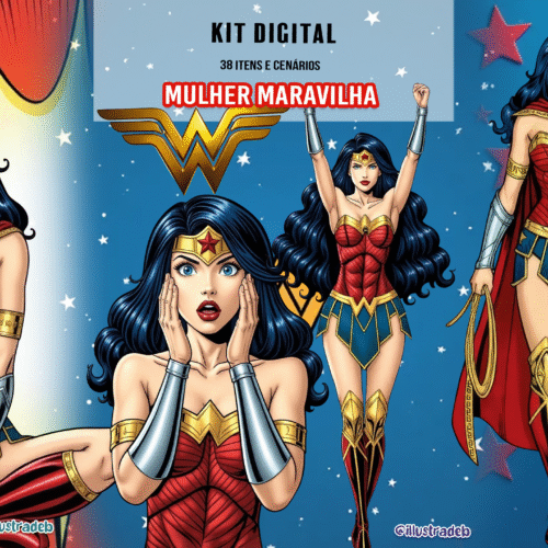 Kit Digital Mulher Maravilha