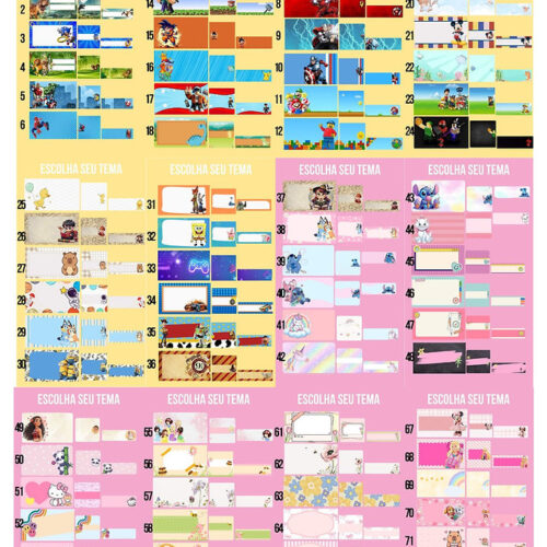 Pack Etiquetas Escolares 2026