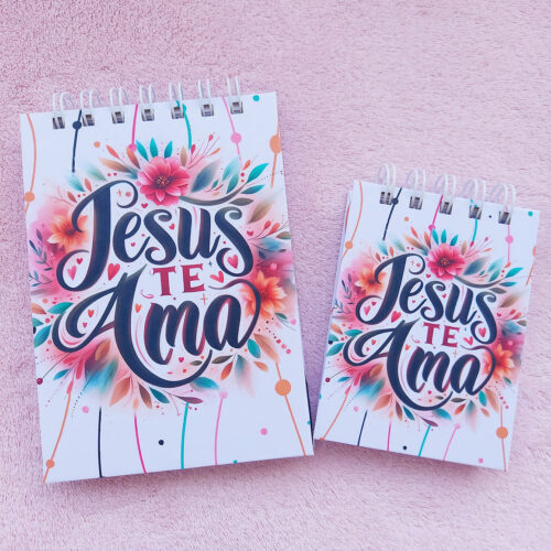 PDF Capa Bloquinho A6 e A7 - Jesus Te Ama