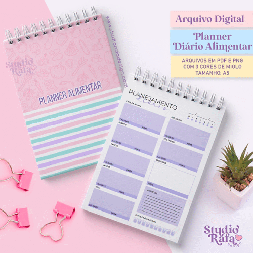 Planner Diário Alimentar #1 (arquivo digital)