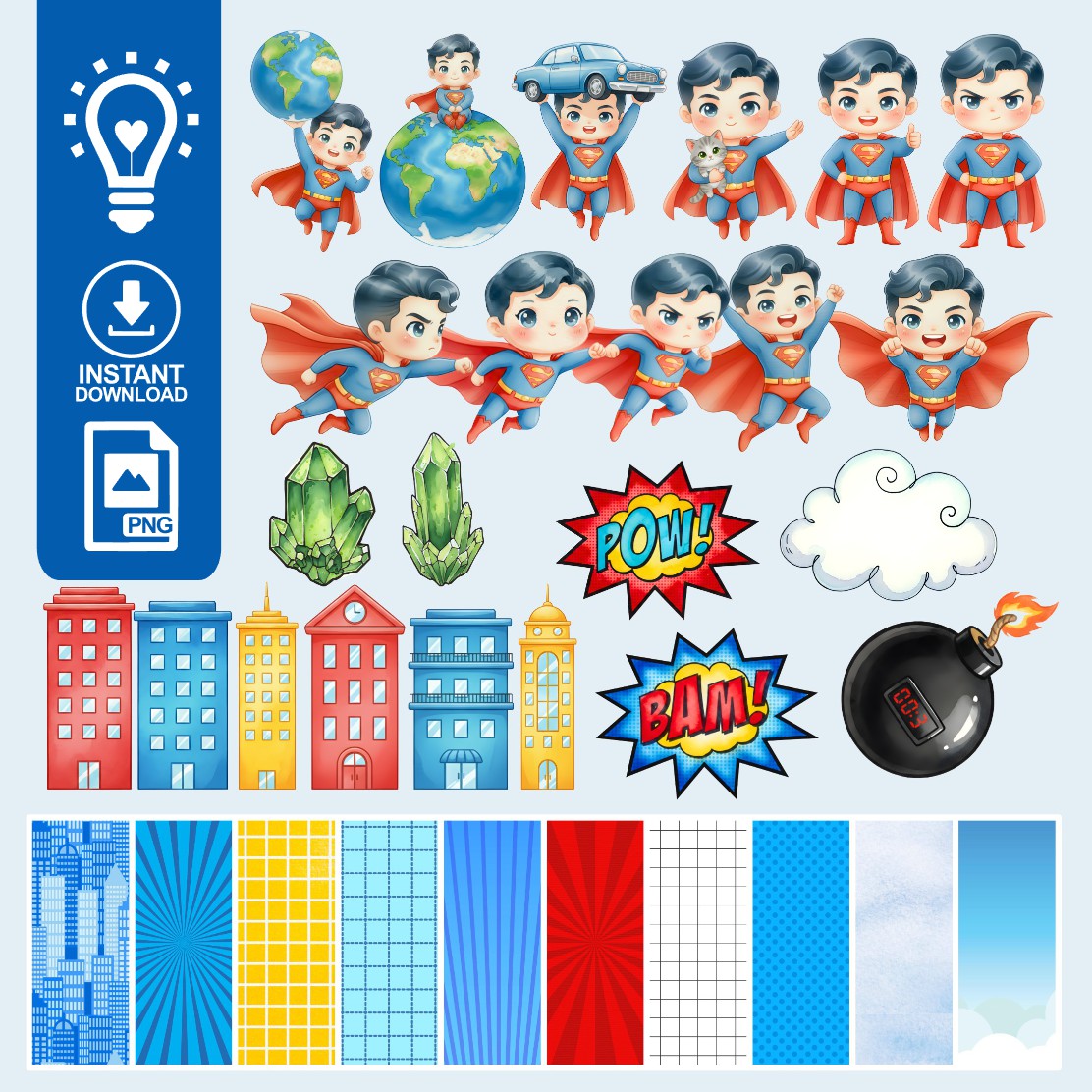 SUPER MAN KIT DIGITAL SUPER MAN - Imagem 1