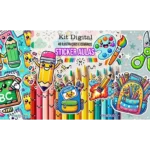 KIT DIGITAL Sticker Aulas