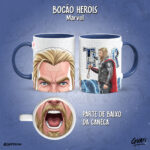 Arte Canecas Bocão Heróis Marvel - Imagem 21