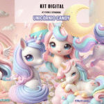Kit Digital Unicórnio Candy