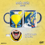 Arte Canecas Bocão Heróis Marvel - Imagem 25