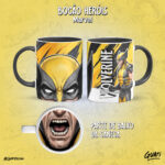 Arte Canecas Bocão Heróis Marvel - Imagem 26
