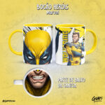 Arte Canecas Bocão Heróis Marvel - Imagem 27