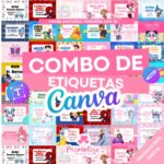 COMBO ETIQUETAS ESCOLARES EDITÁVEIS (Canva)