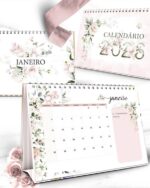 Arquivo Kit Calendários 2026 Coleção Floral Rosa - Imagem 3