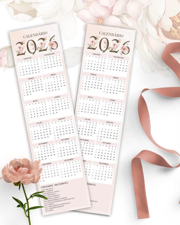 Arquivo Kit Calendários 2026 de Mesa A5 A6 e Calendário Marca Página Refúgio - Imagem 2