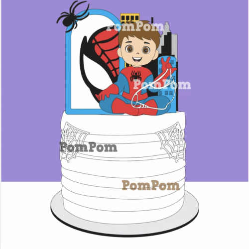 Arquivo de Corte Topo de Bolo Homem Aranha