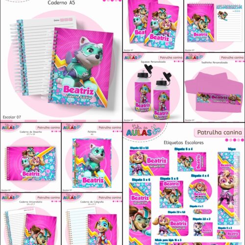 Volta às Aulas - PATRULHA CANINA MENINA