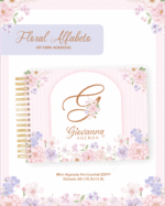 KIT MINI AGENDAS HORIZONTAIS A6 - FLORAL ALFABETO