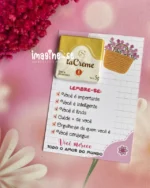 Arquivo digital _ Cartão para chocolate tablet cacau show_ dia da mulher - Imagem 2