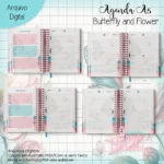 Agenda A5 Butterfl and Flower (Miolo Datado + Miolo Permanente) - Imagem 3