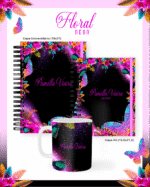 Escolar Adulto Teen - FLORAL NEON