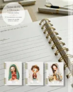 COMBO Arquivo digital Caderno A5 Católico+ 8 capas e miolo com versículos católicos - Imagem 2