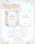 DEVOCIONAL FEMININO FLORAL AZUL - Imagem 2