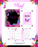 Escolar Adulto Teen - FLORAL NEON - Imagem 2
